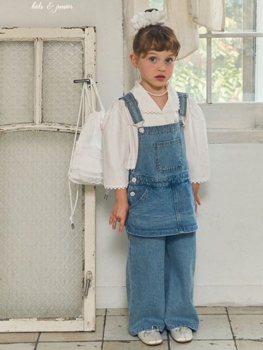 Overall Layered Skirt Pants
