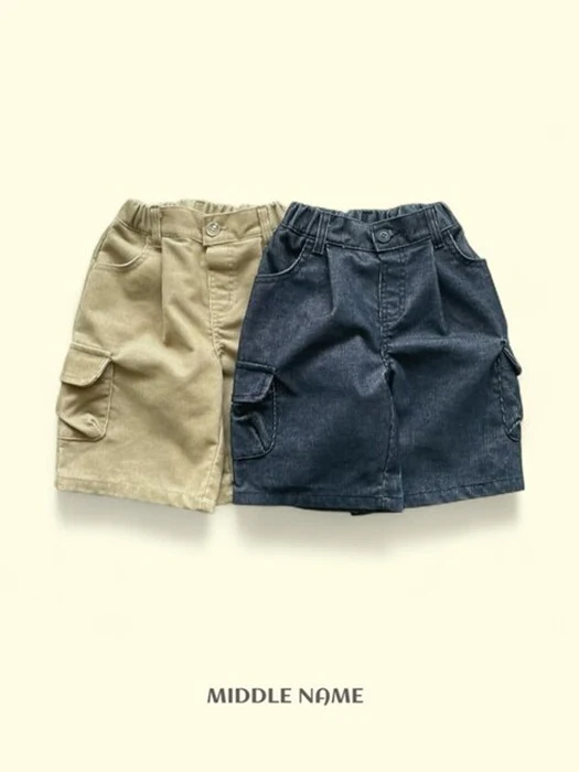 Corduroy Bermuda Pants