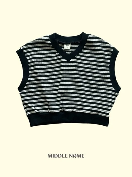 Stripe Knit Vest