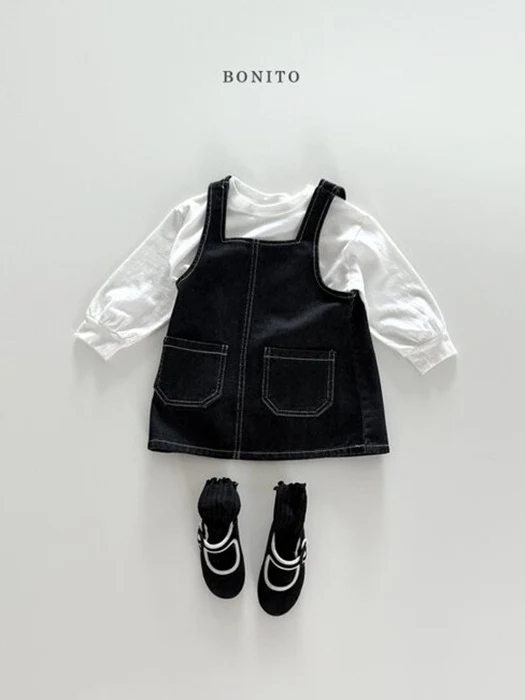 Stitch Denim One-piece Stitch Denim One-piece