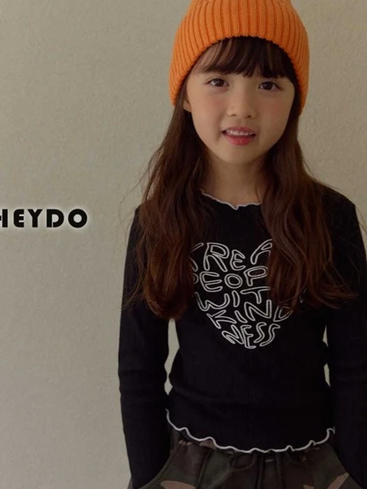 Heart Ribbed Tee Heart Ribbed Tee