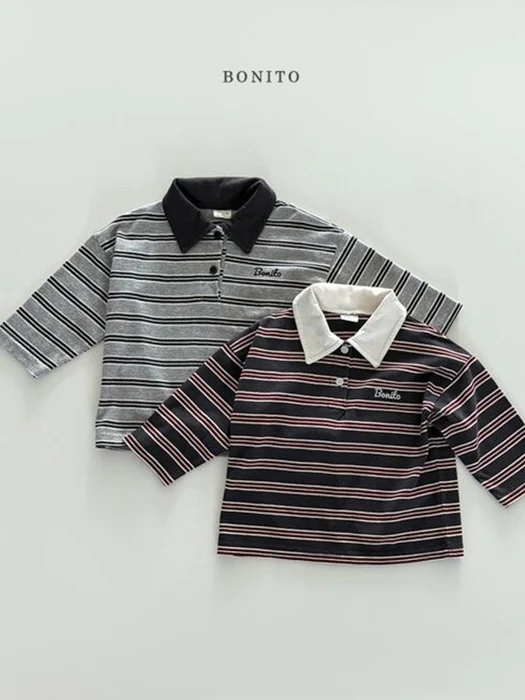 Stripe Collar Tee Stripe Collar Tee