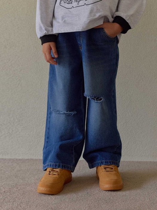 Unbalanced Distressed Pants Unbalanced Distressed Pants