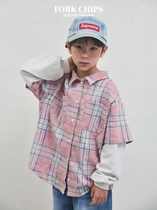 Washed Check Shirt