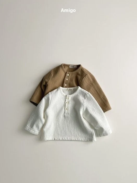 Macaron Button Tee Macaron Button Tee