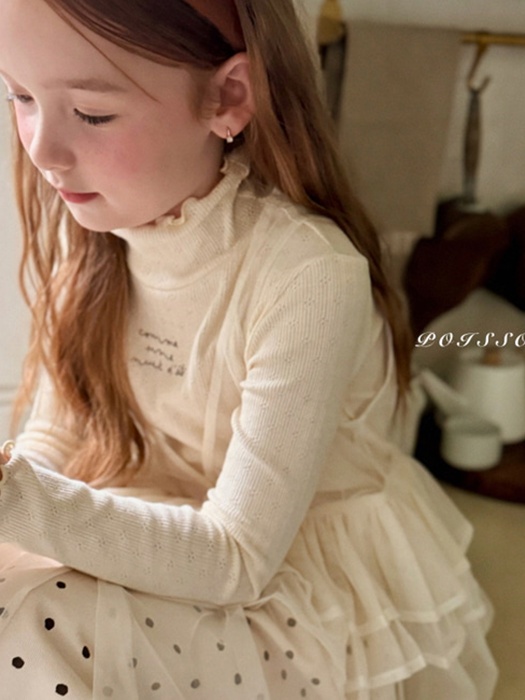 Eyelet Half Turtleneck Eyelet Half Turtleneck