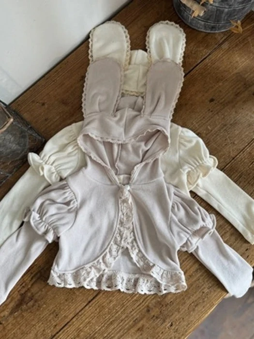 Bunny Hooded Cardigan