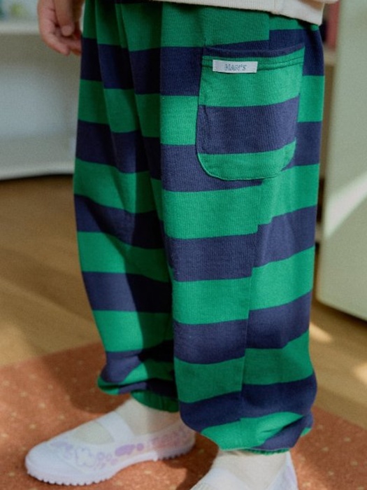 Milk Stripe Jogger Pants Milk Stripe Jogger Pants