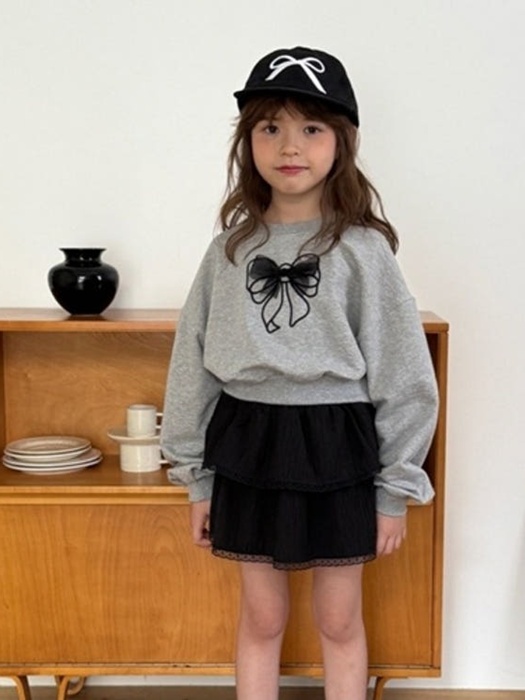 Mesh Ribbon Sweatshirt