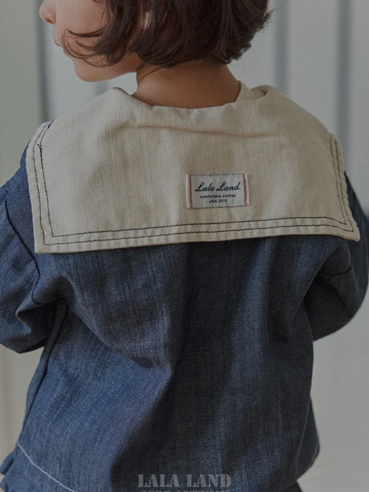 Kids Stitch Sailor Denim Shirt