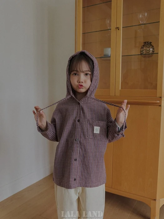 Kids Hoodie Check Shirt Kids Hoodie Check Shirt