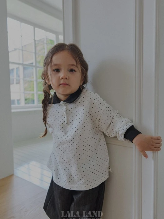 Kids Dot Collar Tee Kids Dot Collar Tee