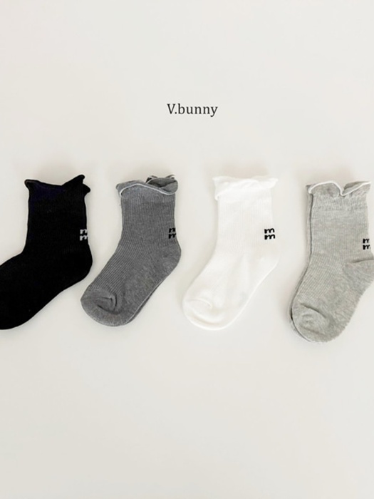 Plain Frill Socks Set Plain Frill Socks Set
