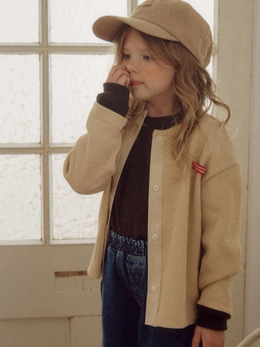 Uni Waffle Cardigan Uni Waffle Cardigan