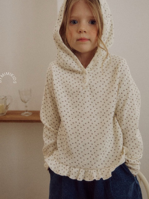 Hooded Waffle Tee