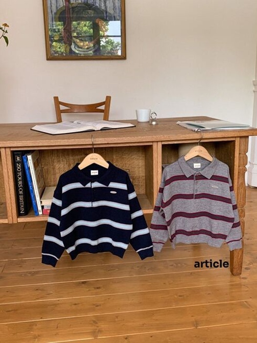 Poby Rugby Collar Knit