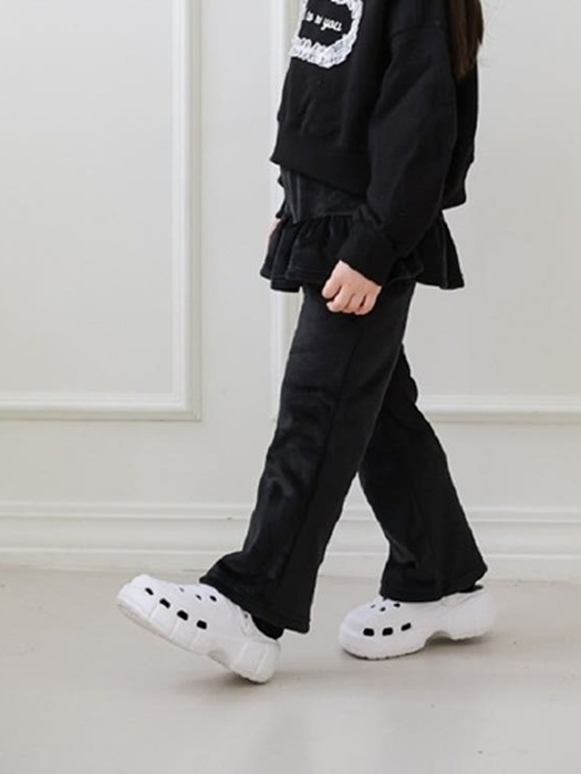 Velvet Bootcut Pants