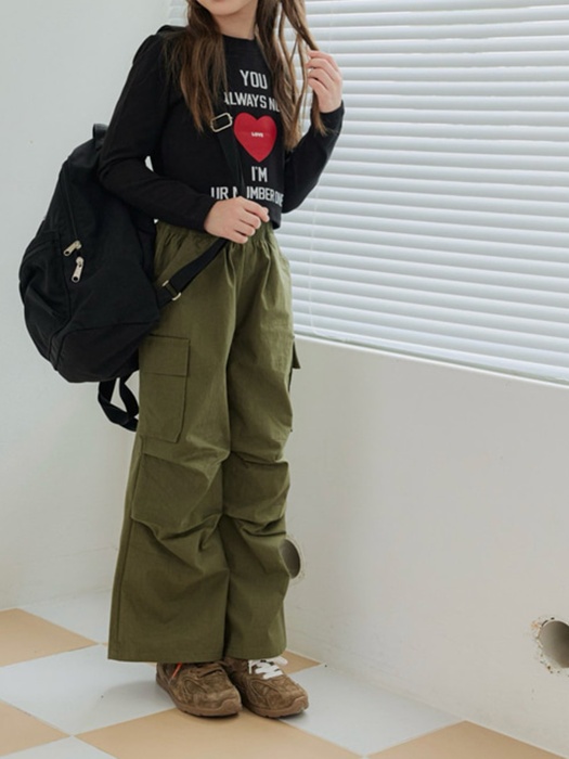Pleated Cargo Pants