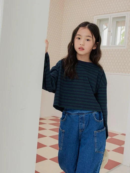 My Myu Stripe Crop Tee