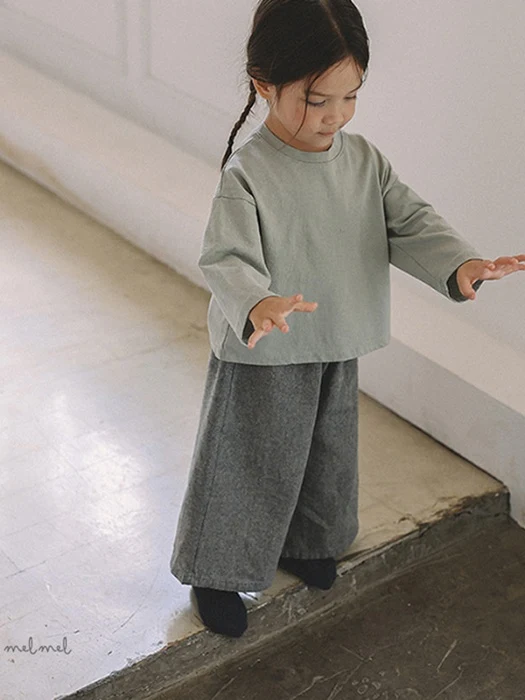 Cotton Denim Pants