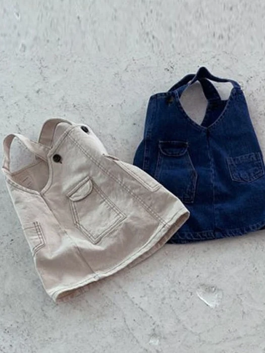 Pocket Denim One-piece