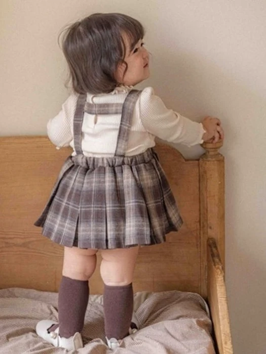 Bebe Noisette Check Skirt Bloomer