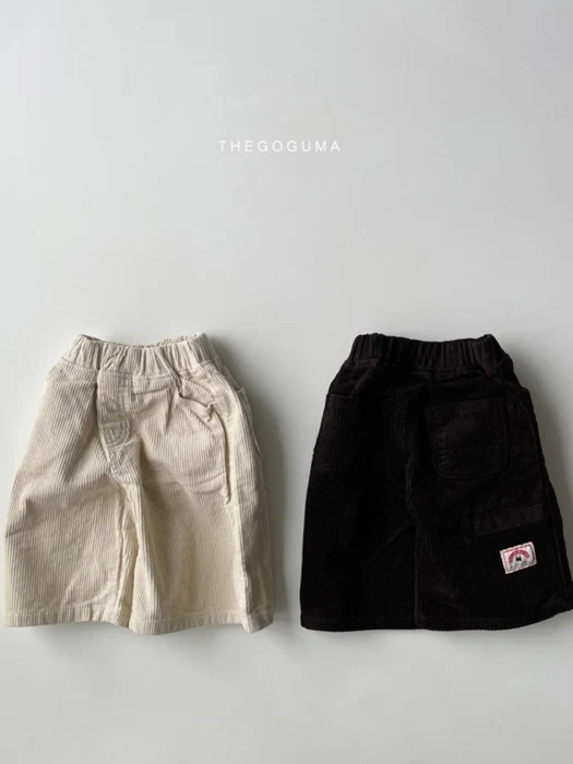 Corduroy Bermuda Pants