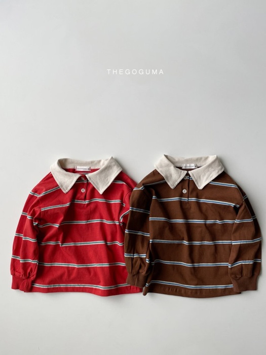 Multi Stripe Collar Tee