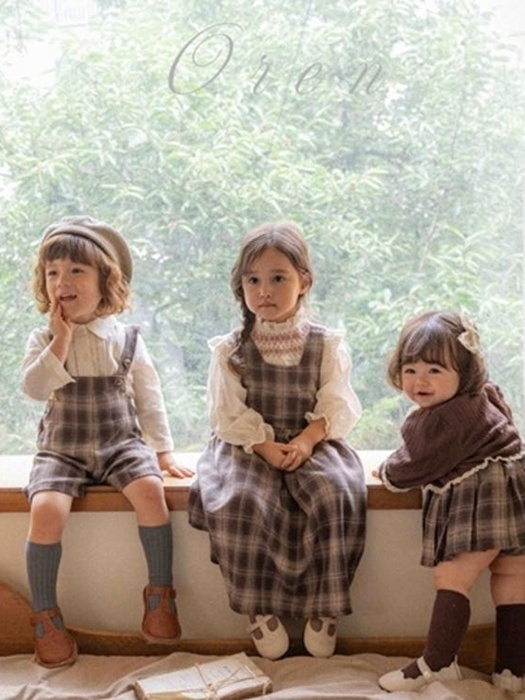 Noisette Check Mom One-piece