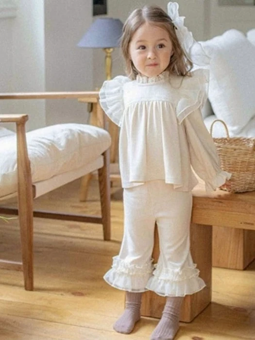 Kids Rosie Frill Bootcut Pants