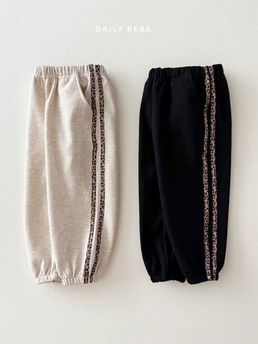 Leopard Tape Jogger Pants Leopard Tape Jogger Pants