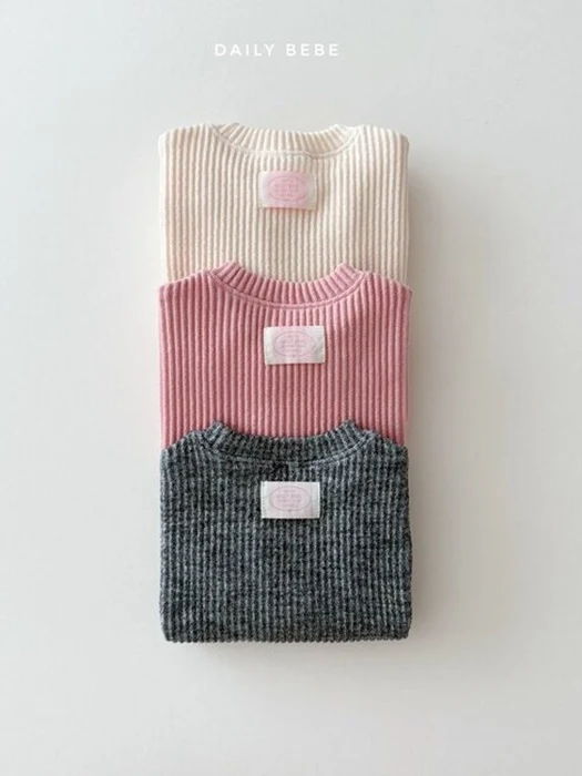 Ribbed Knit Sweatshirt Ribbed Knit Sweatshirt