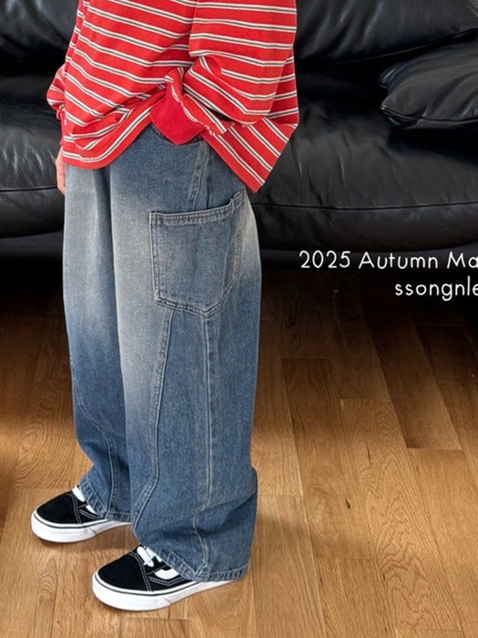 Pocket Denim Pants Pocket Denim Pants
