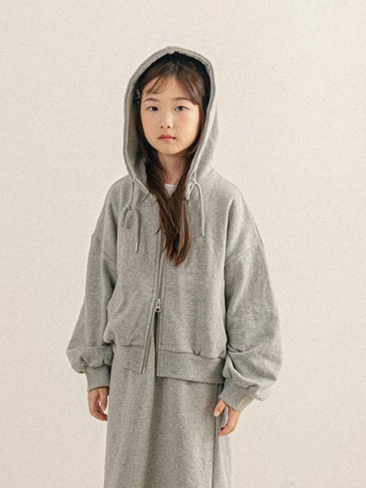 Two-Way Crop Hood Zip-up