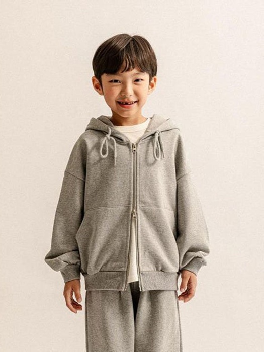 2-Way Sweat Hood Zip-up