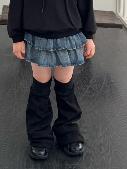 Frill Denim Skirt