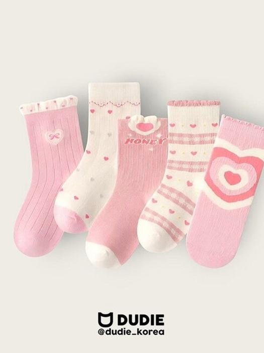 Heart Pink Set (set of 5) Heart Pink Set (set of 5)