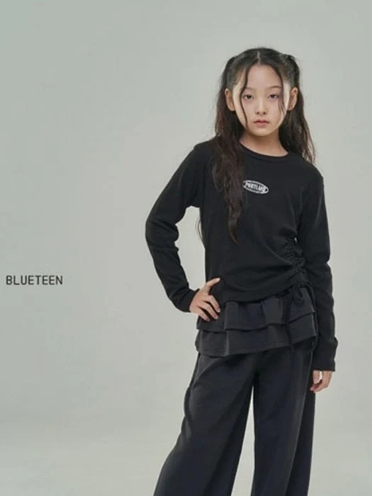 Diagonal Shirring Tee Diagonal Shirring Tee