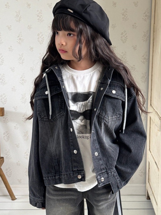 Hooded Denim Jacket Hooded Denim Jacket