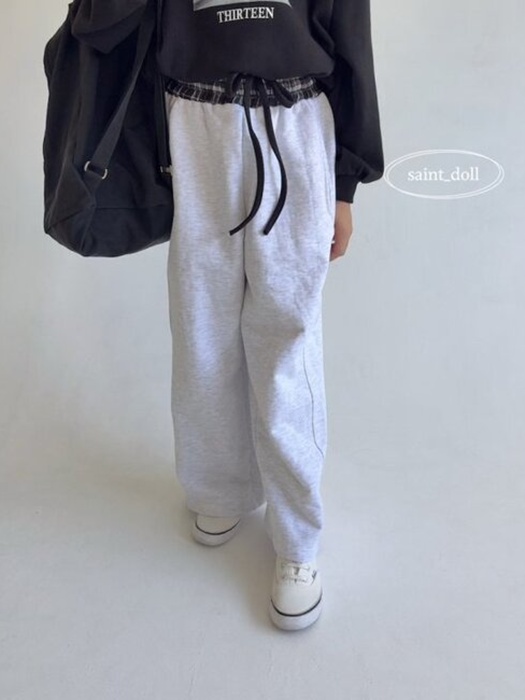 Obi Check Contrast Pants Obi Check Contrast Pants