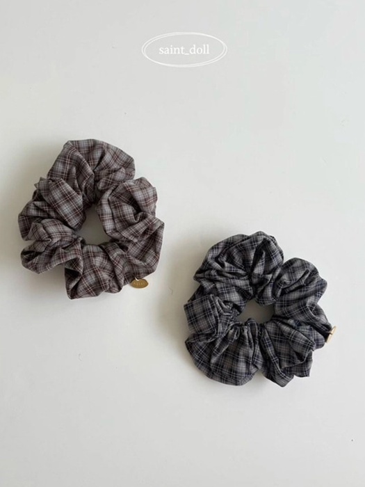 Tiny Check Scrunchie Tiny Check Scrunchie