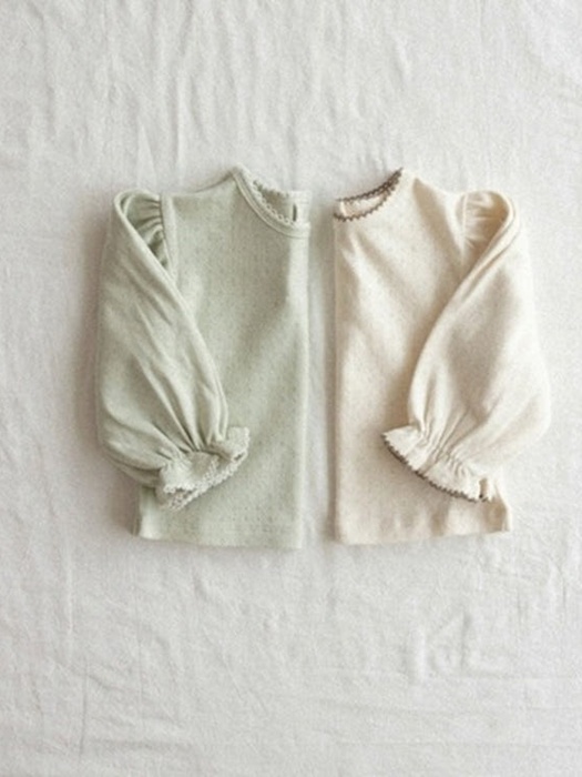 Pin-Tuck Eyelet Tee