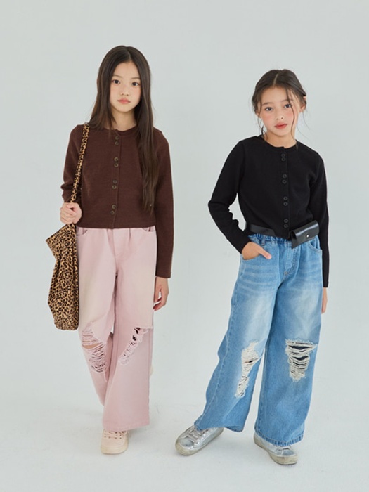 P05 Destroyed Wide Pants P05 Destroyed Wide Pants