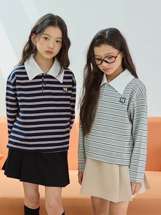 T08 Stripe Collar Tee T08 Stripe Collar Tee