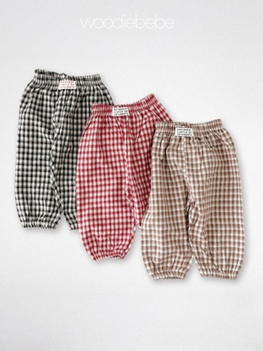 Check Balloon Pants Check Balloon Pants