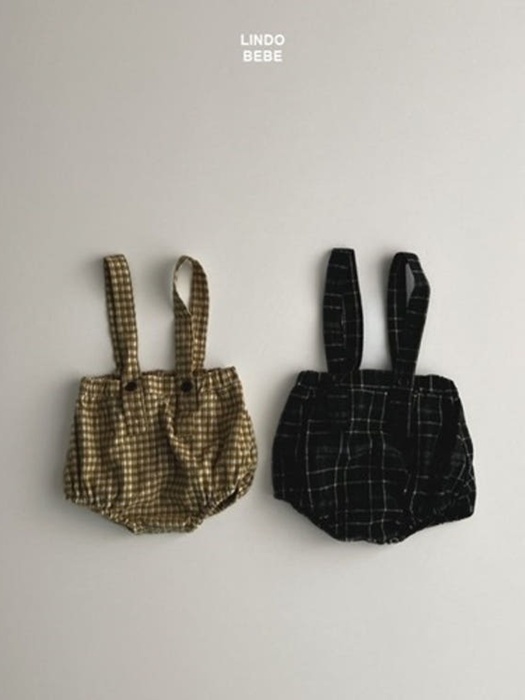 Bebe Check Overall Bloomers Bebe Check Overall Bloomers