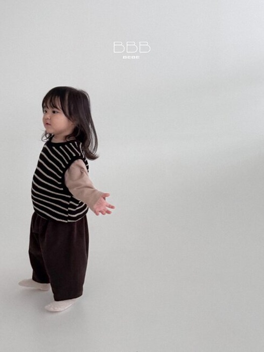 Bebe Stripe Knit Vest by Bella Bambina for Baby - catalog view
