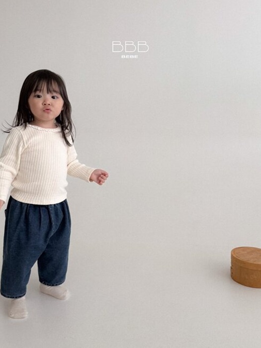 Bebe Denim Finger Pants by Bella Bambina for Baby - catalog view