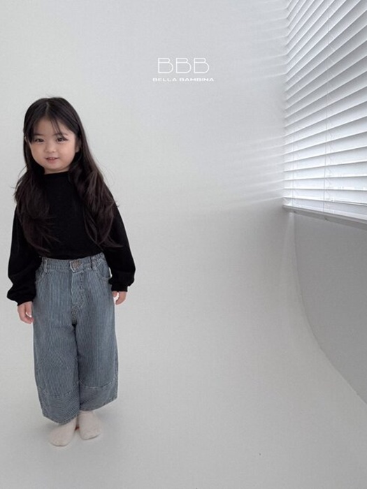 Stripe Denim Pants by Bella Bambina for Child - catalog view