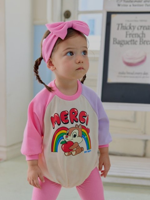 Bebe Rainbow Raglan Suit